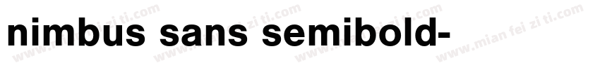 nimbus sans semibold字体转换